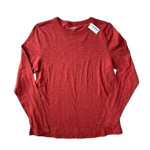NEW NWT S Old Navy Everyday Long Sleeve Crew Tee Shirt Top 100% Cotton